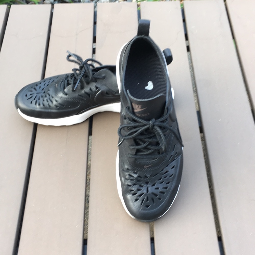 Nike Max Air black perforated sneakers
